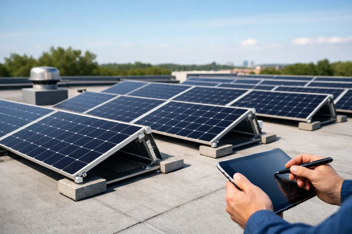 Zonnepanelen voor plat dak: waar let u op?