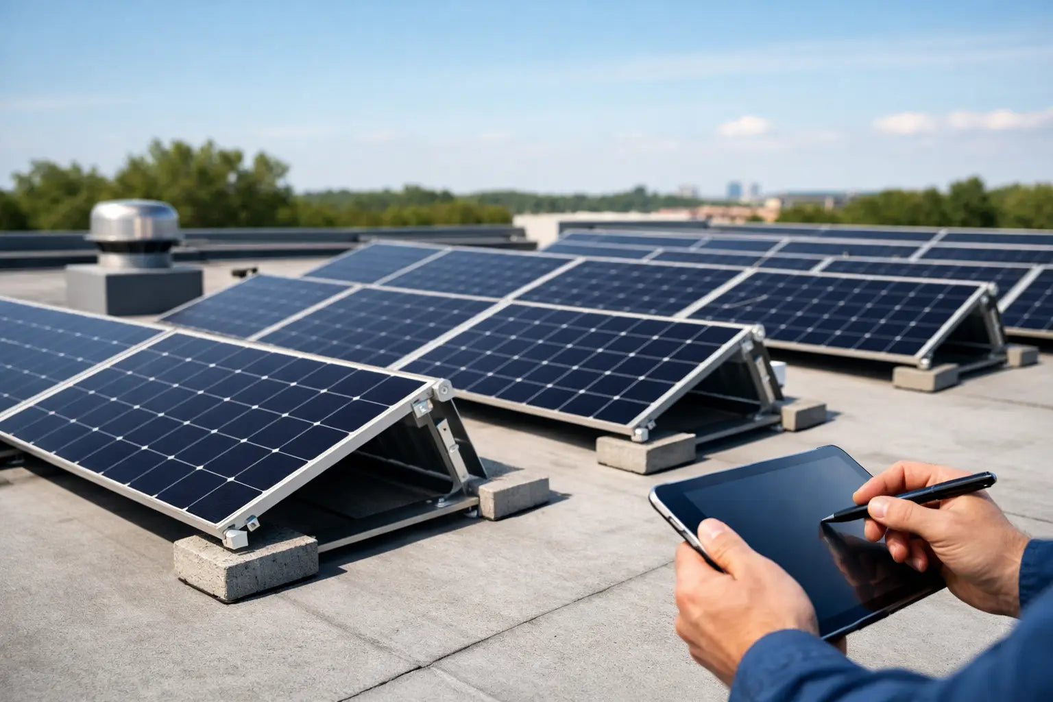 Zonnepanelen voor plat dak: waar let u op?