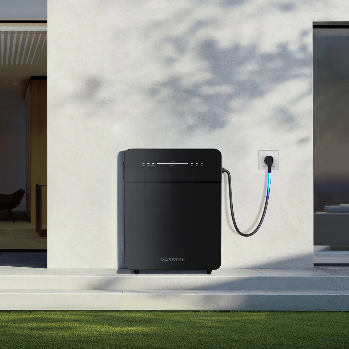 Aansluitingen van de Marstek Venus E 3.0 thuisbatterij